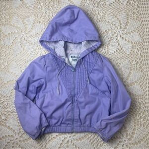 Vintage 1980s Weather Tamer Girls 6 Years Purple Hooded Jacket
